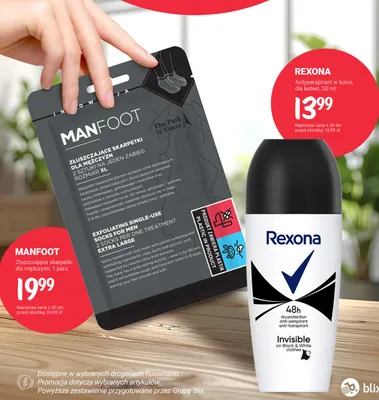 Antyperspirant w kulce dla kobiet Invisible on Black & White promocja w Rossmann