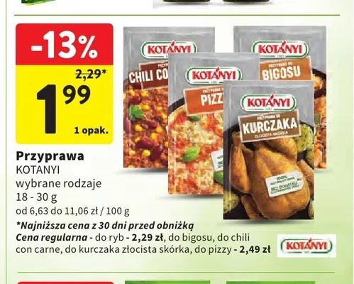 Przyprawa Kotányi do bigosu promocja w Intermarche