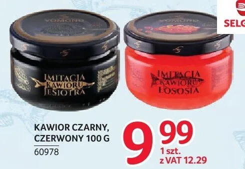 Kawior czarny, czerwony 100 g promocja w Selgros