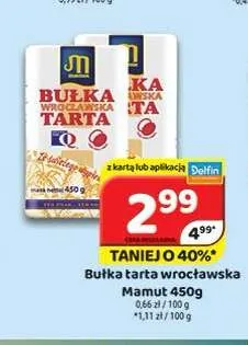 Bułka tarta wrocławska Mamut promocja w Delfin