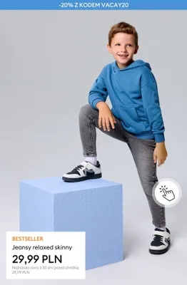 Jeansy dziecięce relaxed skinny promocja w Sinsay