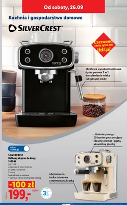 Kolbowy ekspres do kawy Silvercrest promocja w Lidl