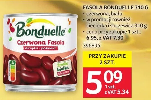 Fasola Bonduelle czerwona 310g promocja w Selgros