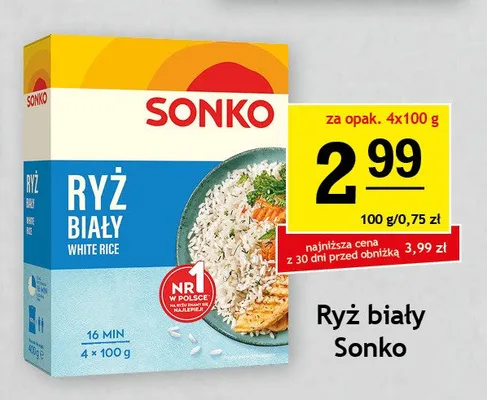 Ryż biały Sonko 4-pak promocja w Gram Market