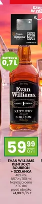 Bourbon Evan Williams Kentucky + szklanka 40% vol. promocja w Twój Market