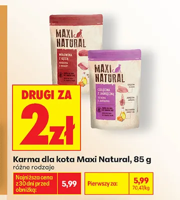 Karma dla kota Maxi Natural promocja w Biedronka