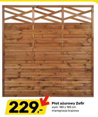 Płot ażurowy Zefir promocja w Bricomarche