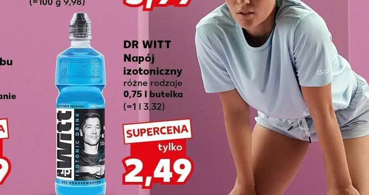 Napój izotoniczny DR WITT promocja w Kaufland