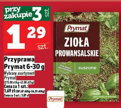 Przyprawa Prymat 6-30 g promocja w TOPAZ