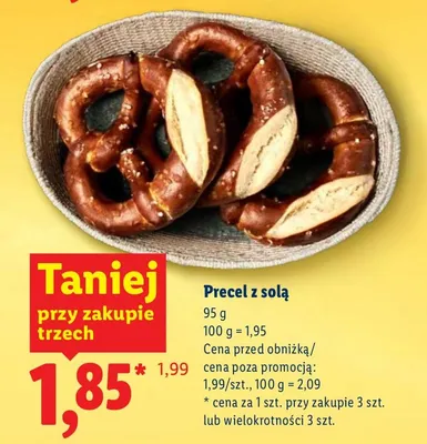 Precel z solą promocja w Lidl