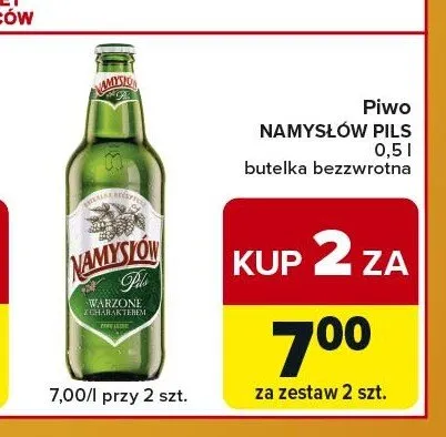 Piwo Namysłów Pils promocja w Carrefour Express