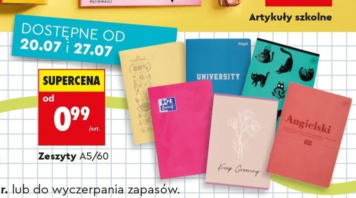 Zeszyt A5/60 promocja w Biedronka
