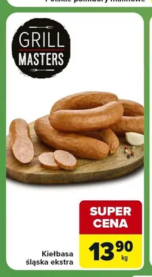 Kiełbasa śląska ekstra Grill Masters promocja w Carrefour Express