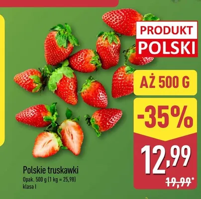 Truskawki polskie klasa I promocja w Aldi