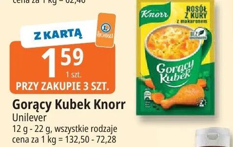 Zupa Gorący Kubek Knorr promocja w Leclerc