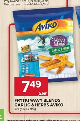 Frytki Wavy Blends Garlic & Herbs Aviko promocja w Stokrotka