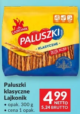 Paluszki klasyczne Lajkonik paluszki promocja w Makro