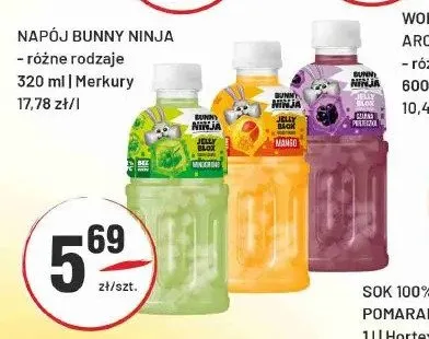 Napój Bunny Ninja Jelly Blox Mango promocja w Sedal
