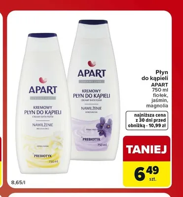 Płyn do kąpieli Apart Jaśmin promocja w Carrefour Market