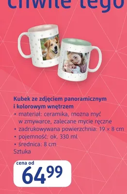 Kubek ze zdjęciem panoramicznym i kolorowym wnętrzem FOTO Paradies promocja w Drogerie DM