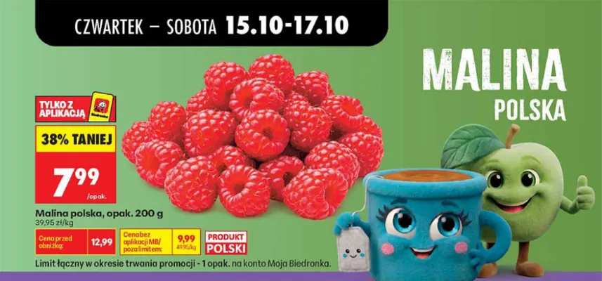 Malina polska promocja w Biedronka