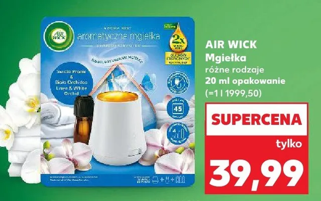 Aromatyczna mgiełka  Aroma Mist wkład, różne rodzaje promocja w Kaufland