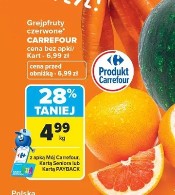 Grejpfrut czerwony Carrefour promocja w Carrefour