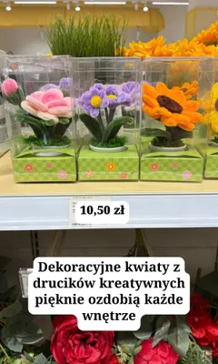 Kwiaty dekoracyjne z drucików kreatywnych promocja w MR. DIY