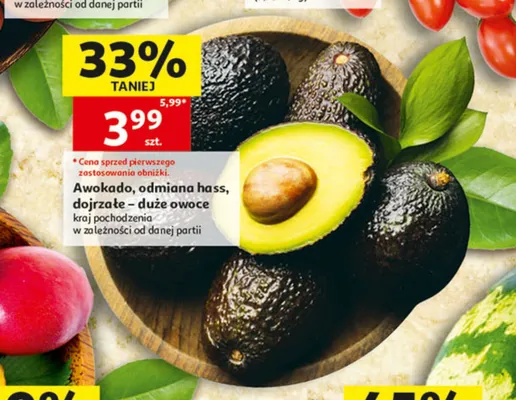 Awokado odmiana hass dojrzałe promocja w Auchan