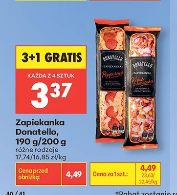 Zapiekanka Donatello 190g promocja w Biedronka