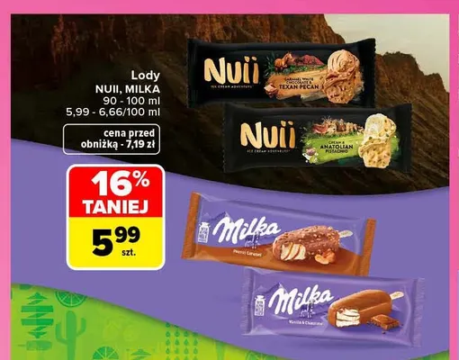Lody Nuii promocja w Carrefour