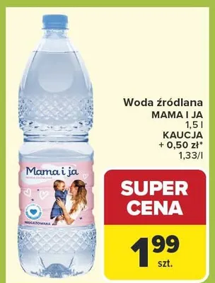 Woda źródlana niegazowana promocja w Carrefour Market