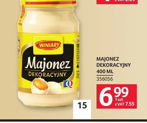 Majonez dekoracyjny Winiary promocja w Selgros
