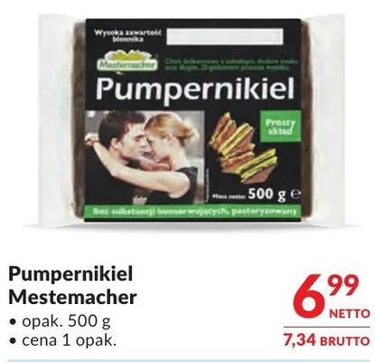 Pumpernikiel Mestemacher promocja w Makro