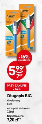 Długopis BIC 4-kolorowy Original promocja w Żabka