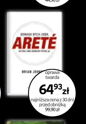 Książka Areté Odwaga bycia sobą Brian Johnson oprawa twarda Galaktyka promocja w Empik