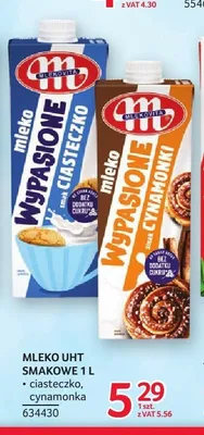 Mleko UHT smakowe ciasteczko Wypasione Mlekovita promocja w Selgros