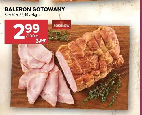 Baleron gotowany Sokołów promocja w Stokrotka