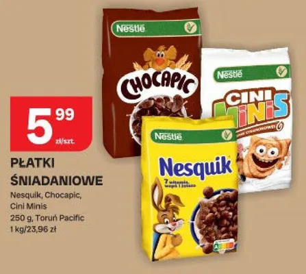 Płatki śniadaniowe Nesquik promocja w Chorten