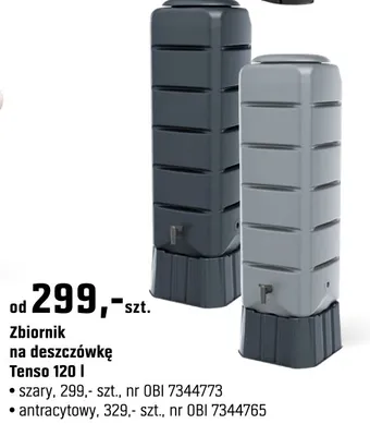 Zbiornik na deszcz Tenso 120l promocja w OBI