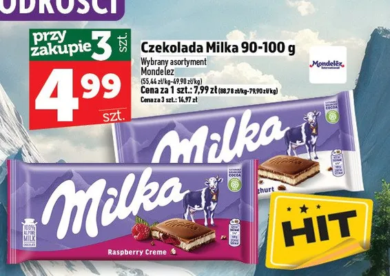 Czekolada 90-100g promocja w TOPAZ