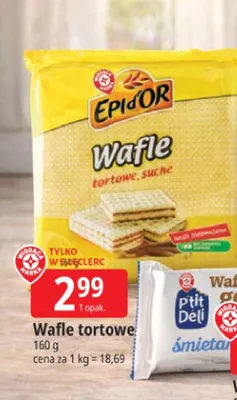 Wafle tortowe promocja w Leclerc
