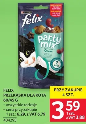Przekąska dla kota Felix Party Mix 60 g promocja w Selgros