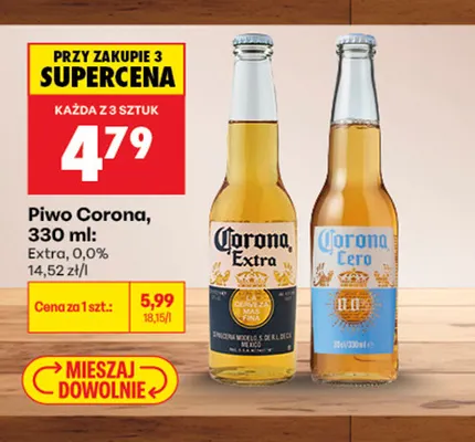Piwo bezalkoholowe Corona promocja w Biedronka