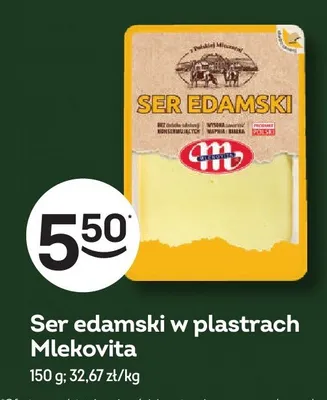 Ser edamski w plastrach Mlekovita promocja w Żabka