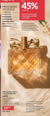 Woda perfumowana Avon Luck dla Niej promocja w AVON