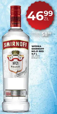 Wódka Smirnoff No.21 Red promocja w Duży Ben
