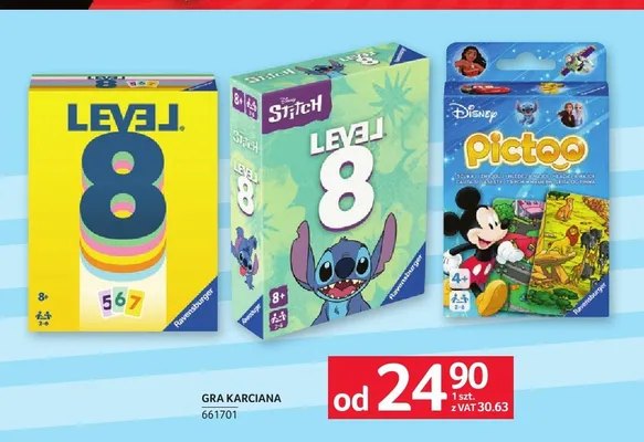 Gra karciana Level 8 Stitch Ravensburger promocja w Selgros