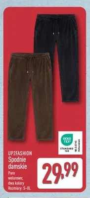 Spodnie damskie welurowe UP2FASHION promocja w Aldi