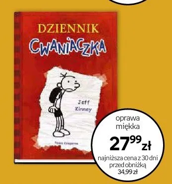 Książka Dziennik Cwaniaczka oprawa miękka promocja w Dzień Dziecka